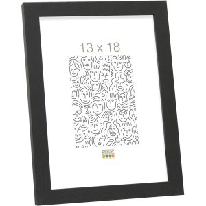 Marco de madera MDF Deknudt S44C 10x15 cm negro