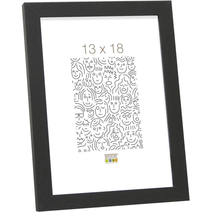Marco de madera MDF Deknudt S44C 18x24 cm negro