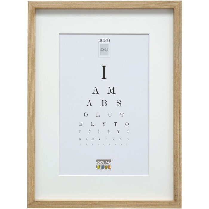 Marco de madera S40A roble 40x60 cm - 30x45 cm