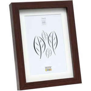 Marco de madera S40A marrón oscuro 15x20 cm -...