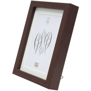 Marco de madera S40A marrón oscuro 20x30 cm - 15x20 cm