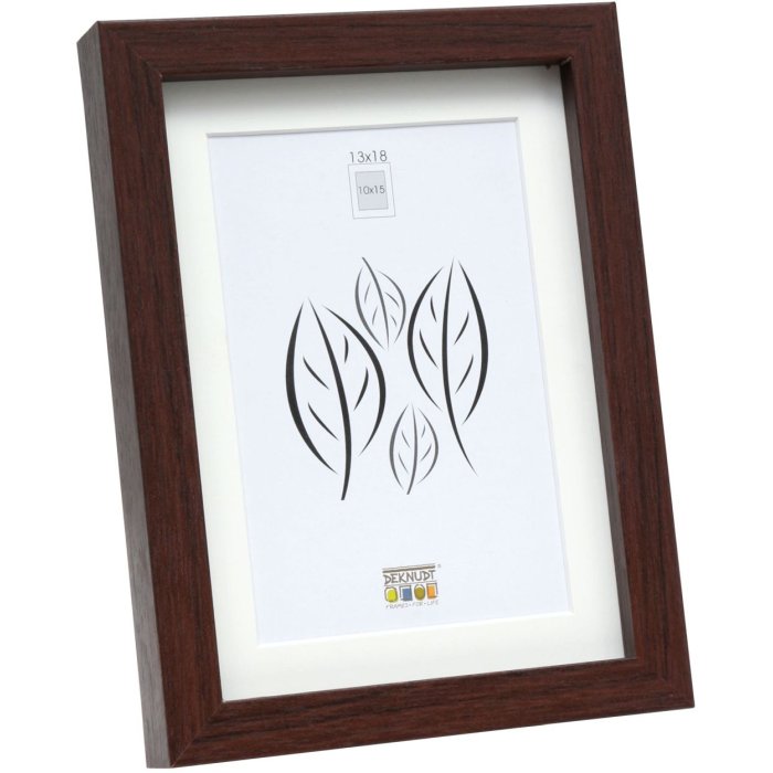 Marco de madera S40A marrón oscuro 40x60 cm - 30x45 cm