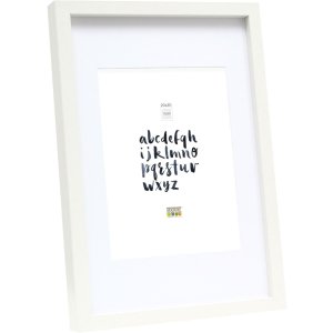 Marco de madera S40A blanco 24x30 cm - 18x24 cm