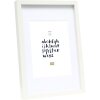 Marco de madera Deknudt S40A blanco 40x60 cm con Passepartout 30x45 cm