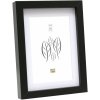 Marco de madera S40A negro 20x30 cm - 15x20 cm