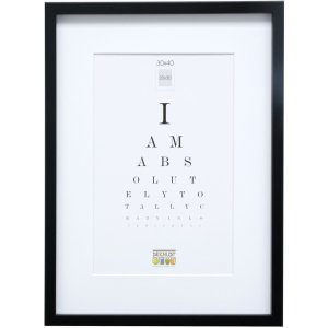 Marco de madera S40A negro 40x60 cm - 30x45 cm