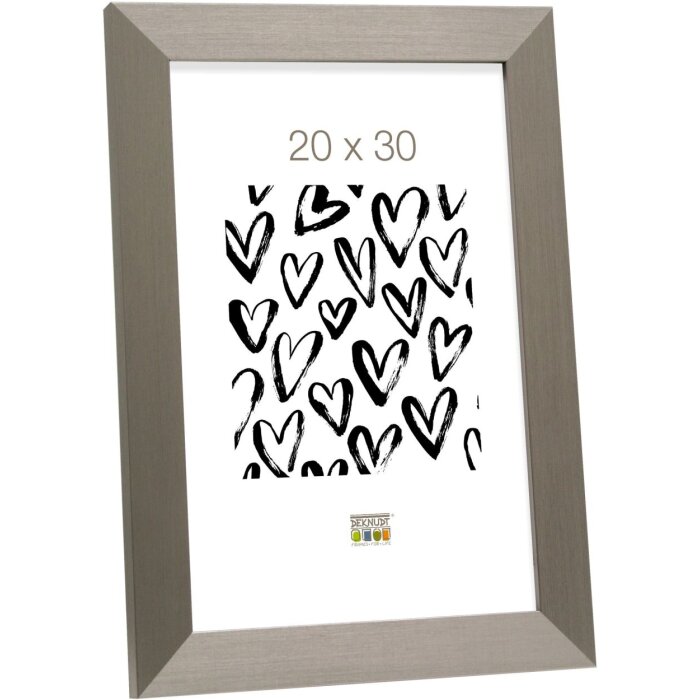 Marco de plástico Deknudt S42P plata 13x18 cm