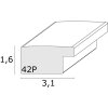 Marco de plástico Deknudt S42P plata 30x45 cm