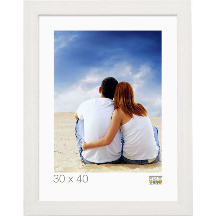 Marco de plástico Deknudt S42P blanco 30x45 cm