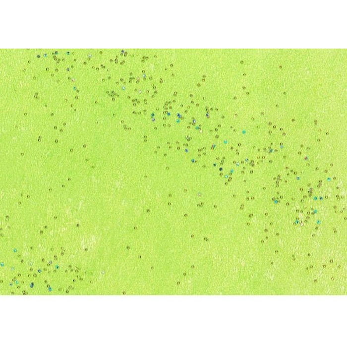Papel 50x70cm Glitter vellón lima