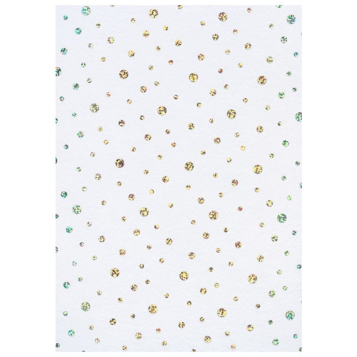 Papel 50x70cm Dots Fleece blanco plata
