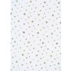 Papel 50x70cm Dots Fleece blanco plata