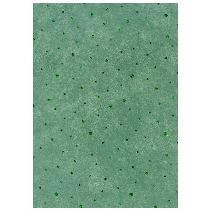 Papel 50x70cm Lunares Vellón verde oscuro