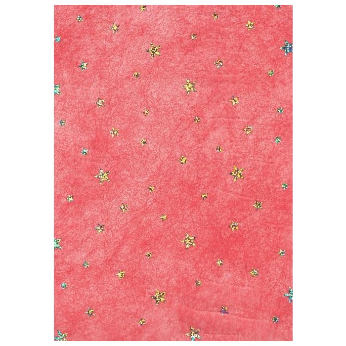 Artebene Papel 50x70cm Star Fleece Rojo