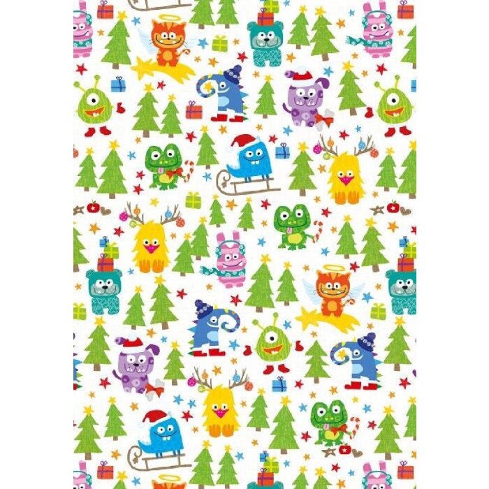 Papel 70x100 cm Monstruo de Navidad
