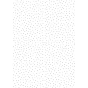 Papel 70x100 cm mini corazones nácar blanco