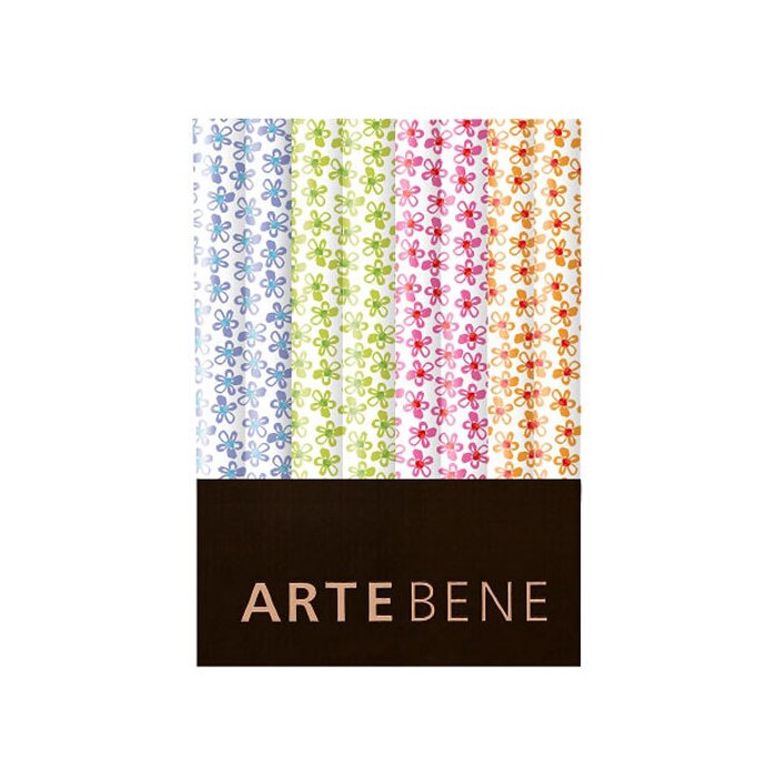 Artebene Papel de envolver Bluemchen azul verde rollo 70x200 cm