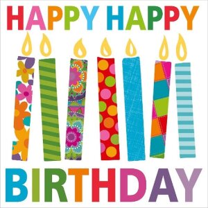 Mini tarjeta Velas de cumpleaños