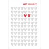 Artebene Card Just Married Hearts Tarjeta de boda