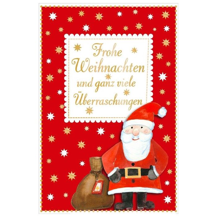 Tarjeta Artebene Christmas Surprises, en relieve