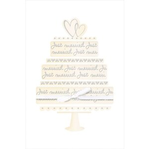 Tarjeta Artebene Lazo para tarta Just Married