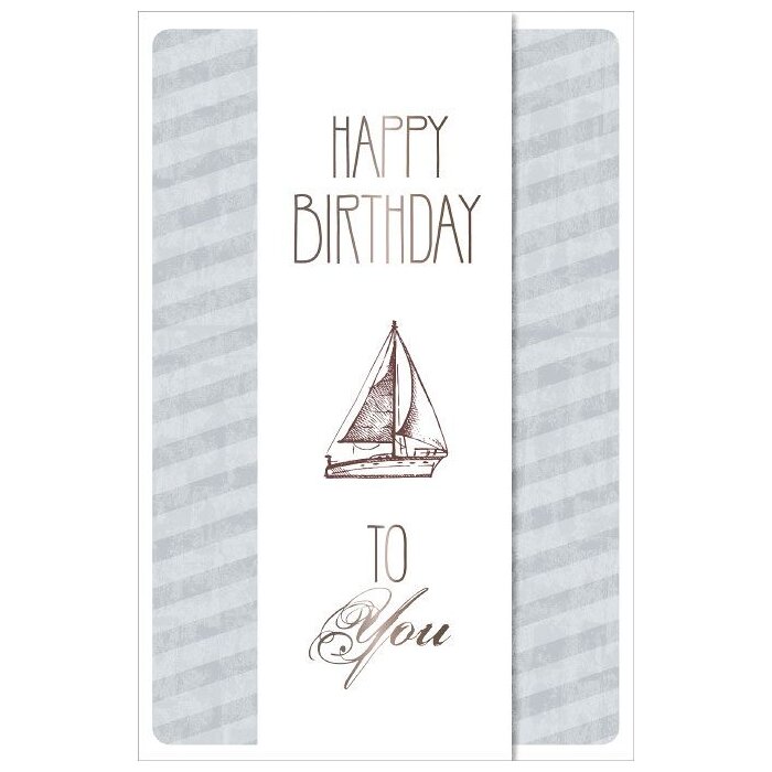 Tarjeta Artebene Cumpleaños velero