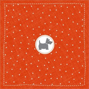 Artebene Servilletas de Papel 33x33 cm Scotch Terrier...