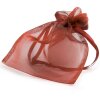 Bolsa de organza 17x21 cm burdeos