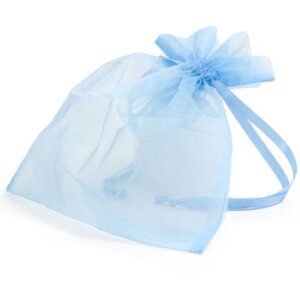 Bolsa de organza 17x21 cm bleu