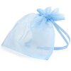 Bolsa de organza 17x21 cm bleu