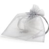 Bolsa de organza 17x21 cm gris plateado