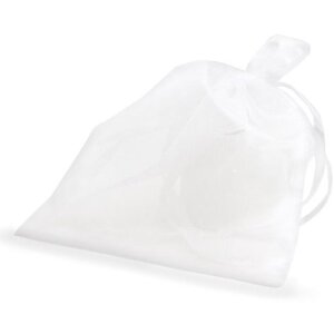 Bolsa de organza 17x21 cm blanca
