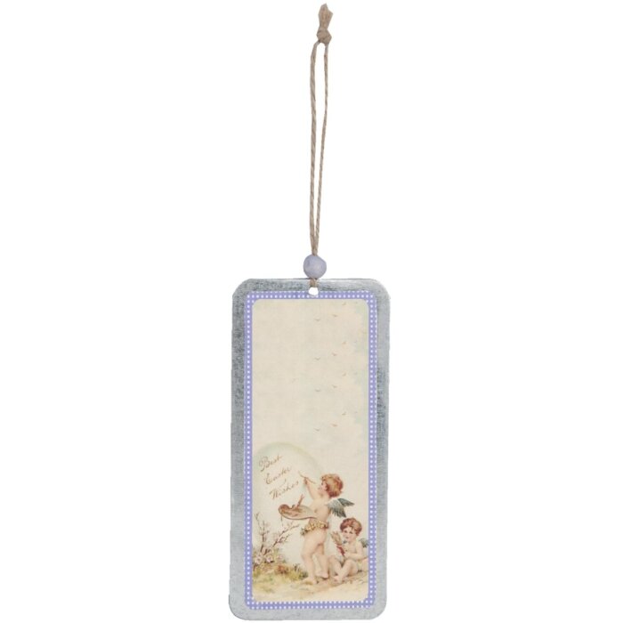 Colgante decorativo con ángeles 6x8 cm