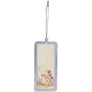 Colgante decorativo con ángeles 6x8 cm