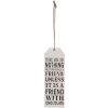 Colgador decorativo de fichas de amistad 5x15 cm
