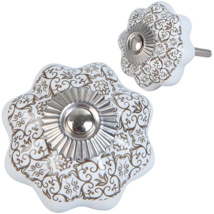 Decoración de blanco marrón (63420)